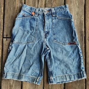 Vintage Y2K JNCO Flamehead Jean Shorts